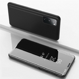 Folio-fodral För Samsung Galaxy S20 FE Läderfodral Spegel