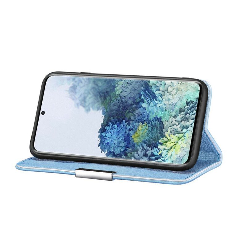 Folio-fodral För Samsung Galaxy S20 Läderfodral Ultra Chic Lychee Konstläder