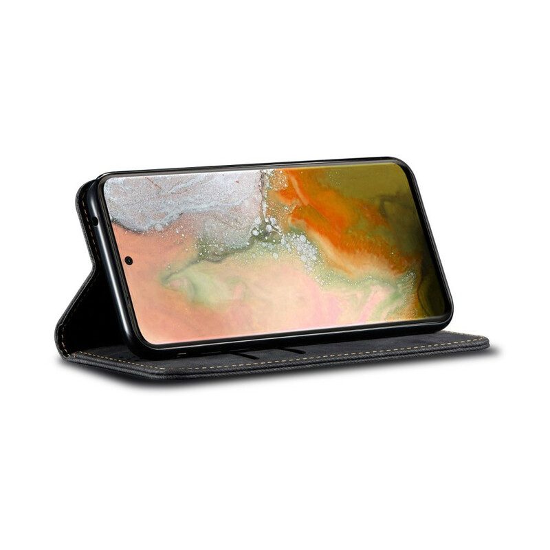 Folio-fodral För Samsung Galaxy S20 Plus 4G / 5G Läderfodral Denimtyg