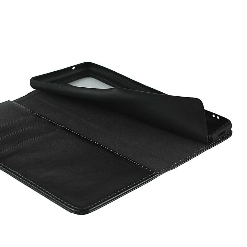 Folio-fodral För Samsung Galaxy S20 Ultra Läderfodral Äkta Läder