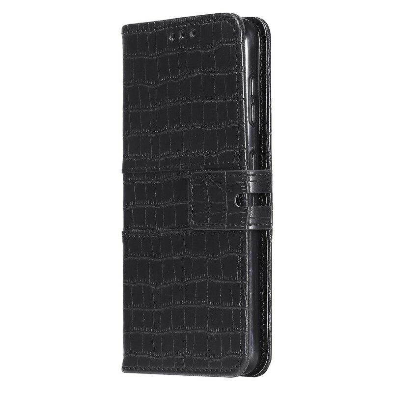 Folio-fodral För Samsung Galaxy S21 5G Helt Croc