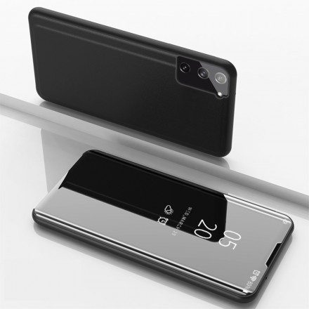 Folio-fodral För Samsung Galaxy S21 5G Läderfodral Spegel