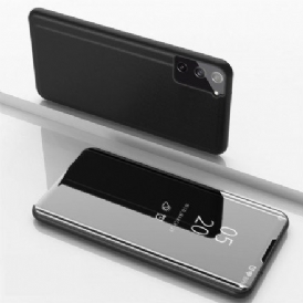Folio-fodral För Samsung Galaxy S21 5G Läderfodral Spegel