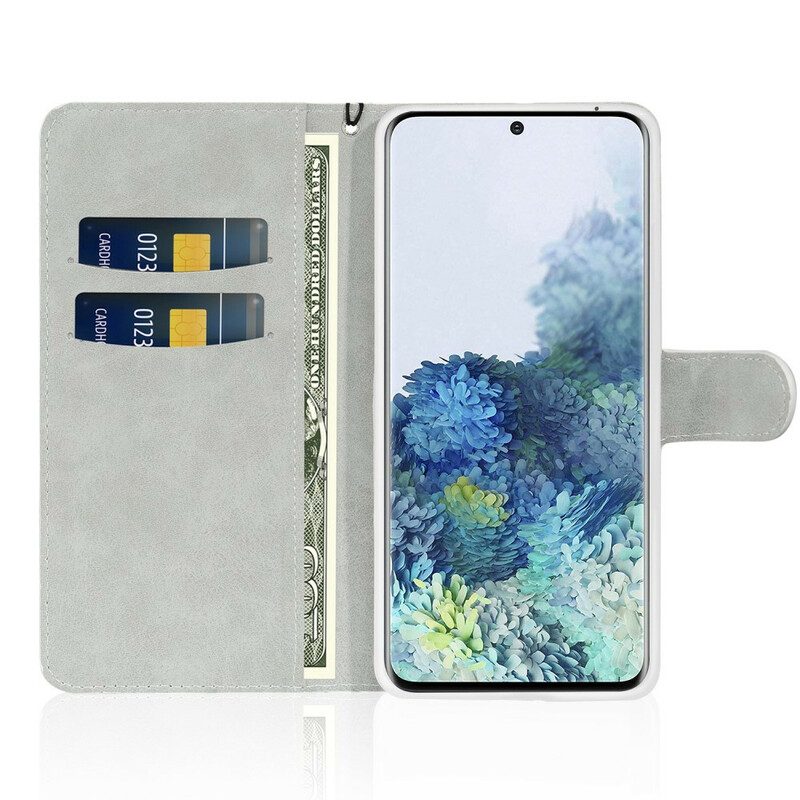 Folio-fodral För Samsung Galaxy S21 5G Paljetter S Design