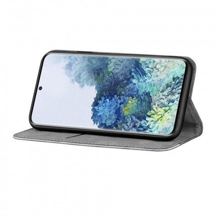 Folio-fodral För Samsung Galaxy S21 Plus 5G Läderfodral Tvåfärgad Lädereffekt