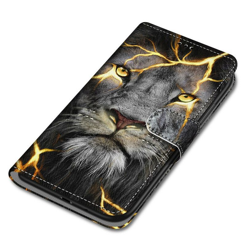 Folio-fodral För Samsung Galaxy S21 Plus 5G Magiskt Kattdjur