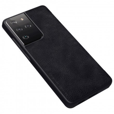Folio-fodral För Samsung Galaxy S21 Ultra 5G Läderfodral Nillkin Qin-serien