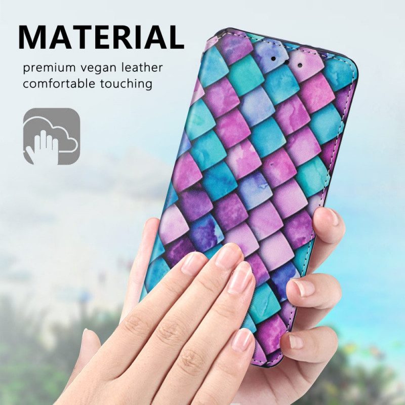 Folio-fodral För Samsung Galaxy S21 Ultra 5G Läderfodral Överraskande Färgglada Mönster
