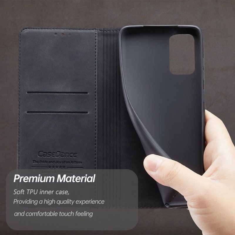 Folio-fodral För Samsung Galaxy S22 5G Läderfodral Faskläder Casedance