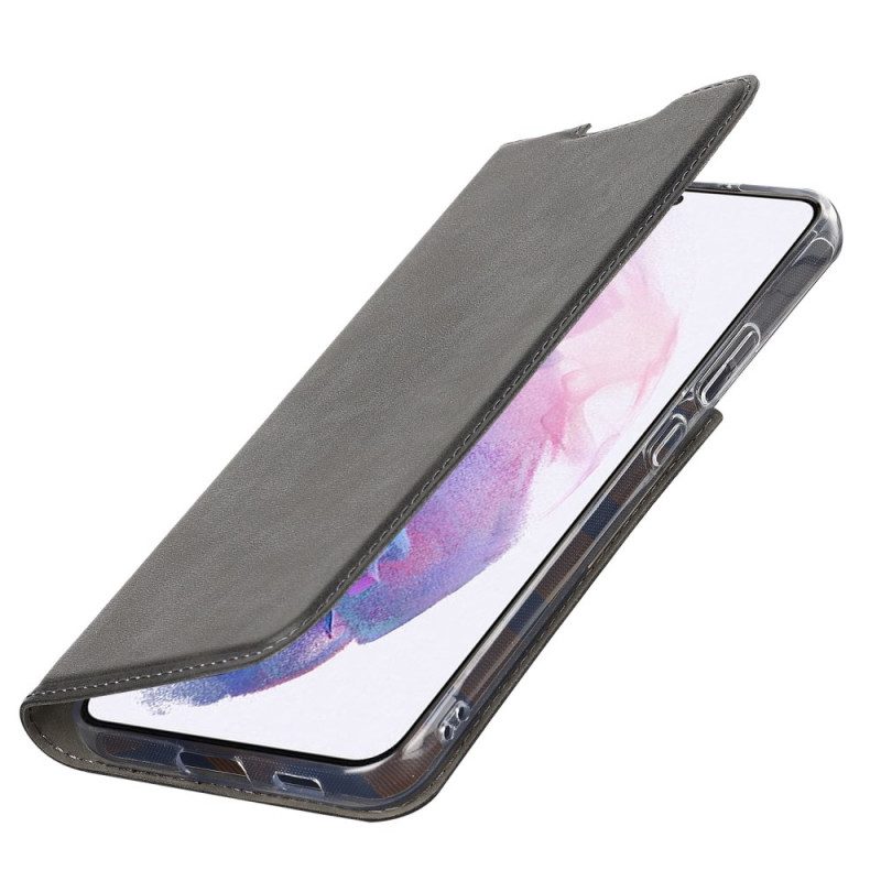 Folio-fodral För Samsung Galaxy S22 5G Med Kedjar Läderfodral Strappy I Konstläder