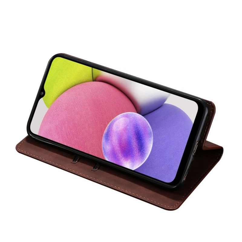 Folio-fodral För Samsung Galaxy S22 Plus 5G Läderfodral Skin-touch