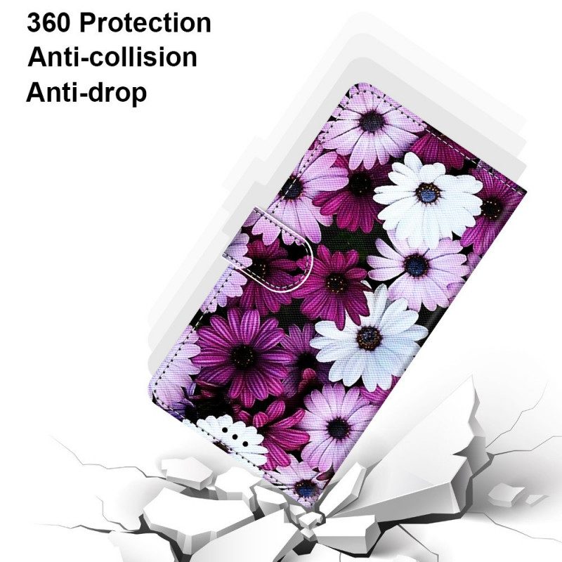 Folio-fodral För Samsung Galaxy S22 Ultra 5G Blommunderverk