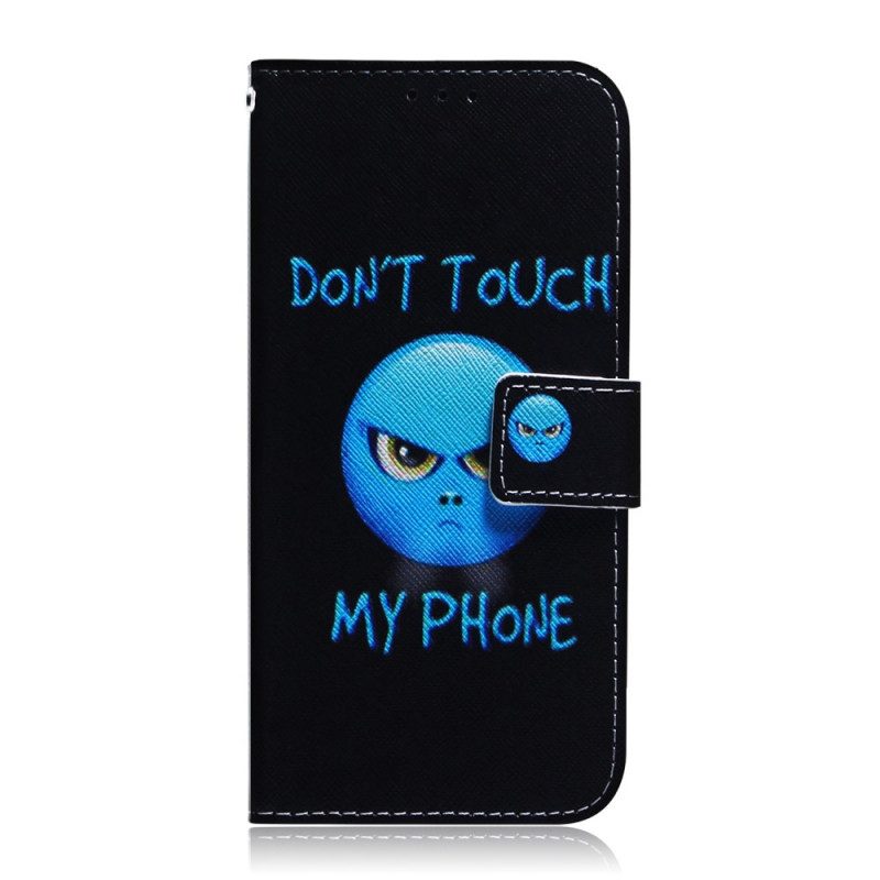 Folio-fodral För Samsung Galaxy S22 Ultra 5G Emoji-telefon