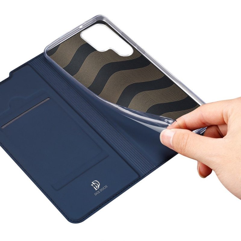 Folio-fodral För Samsung Galaxy S22 Ultra 5G Läderfodral Skin Pro Dux Ducis
