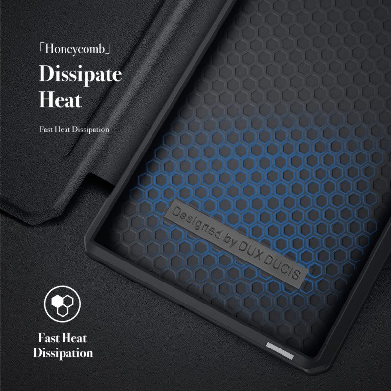 Folio-fodral För Samsung Galaxy S22 Ultra 5G Läderfodral Skin X Series Dux Ducis