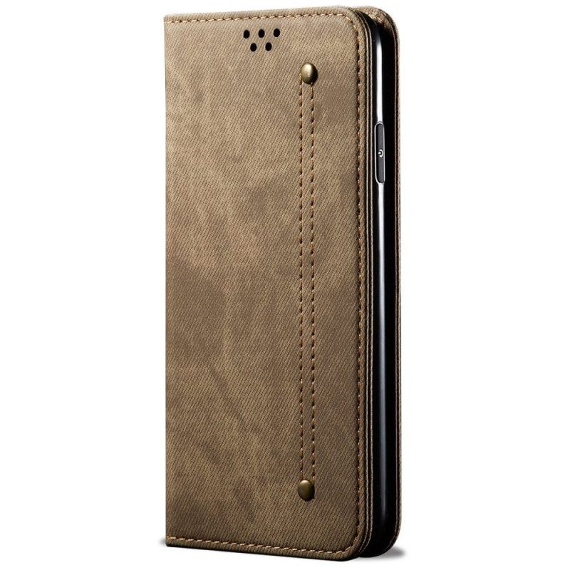 Folio-fodral För Samsung Galaxy S25 5g Denimtyg