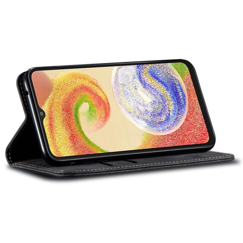 Folio-fodral För Samsung Galaxy S25 5g Denimtyg