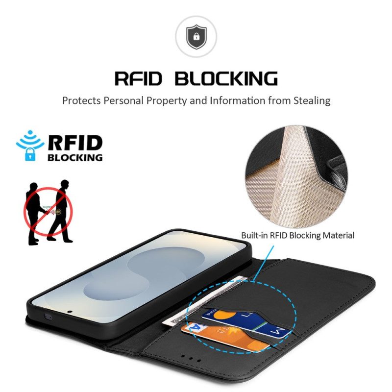 Folio-fodral För Samsung Galaxy S25 5g Edge Hivo-serien Dux Ducis