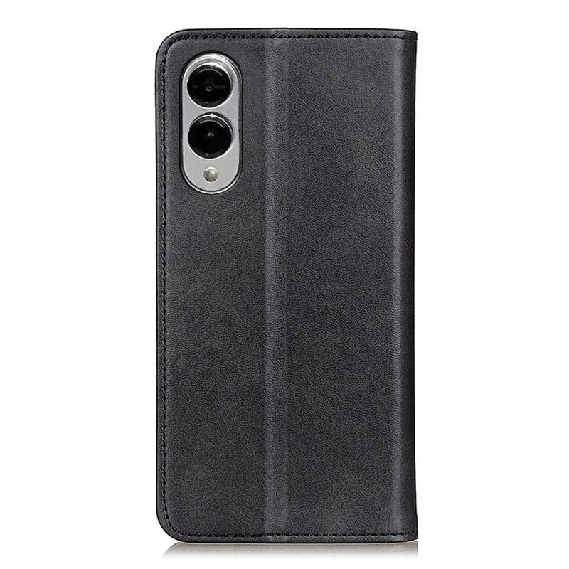 Folio-fodral För Samsung Galaxy S25 5g Edge Läderstruktur