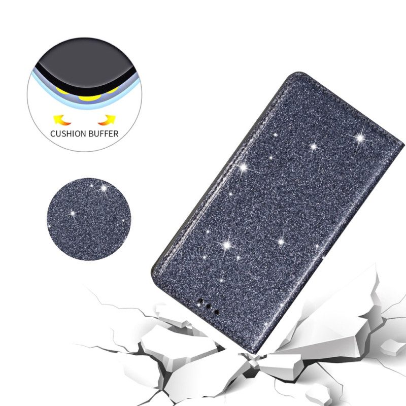 Folio-fodral För Samsung Galaxy S25 5g Paljetter