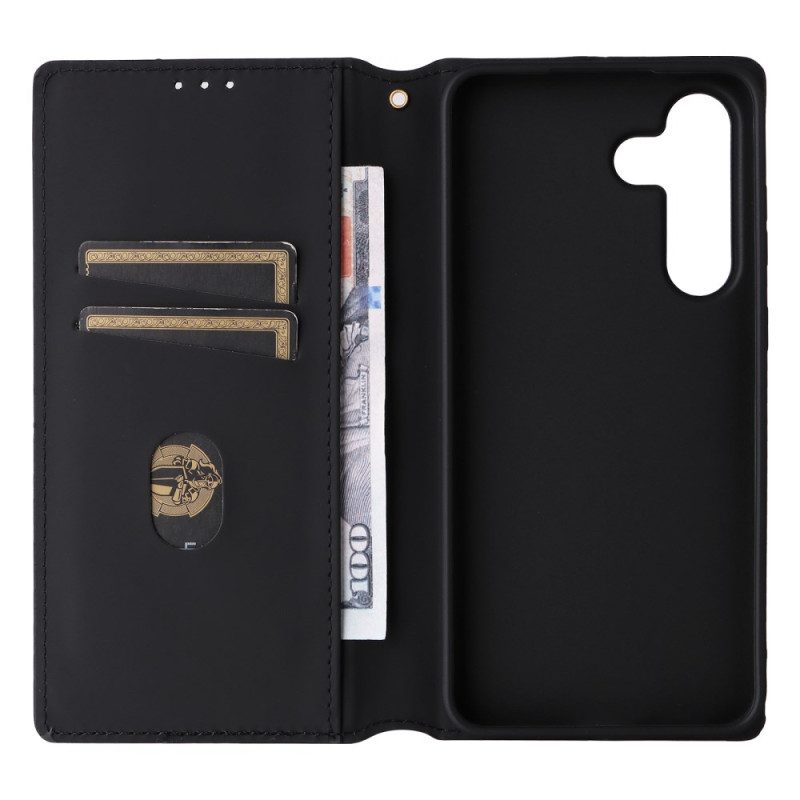 Folio-fodral För Samsung Galaxy S25 Fe Glansig