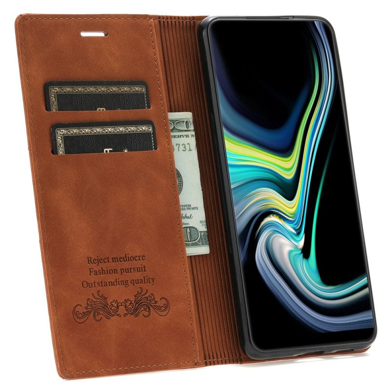 Folio-fodral För Samsung Galaxy S25 Ultra 5g Dubbla Linjer