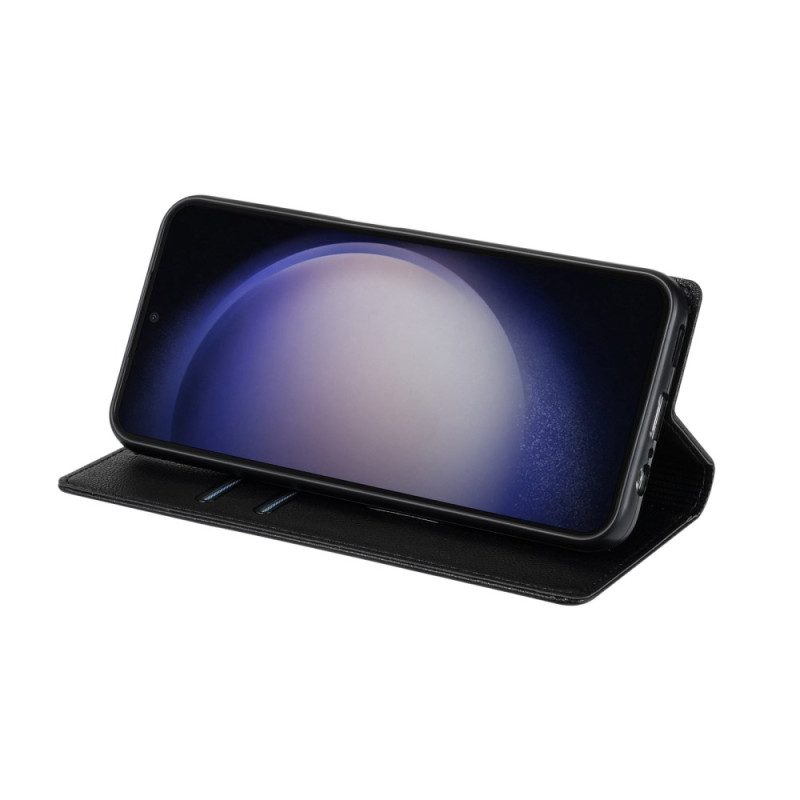 Folio-fodral För Samsung Galaxy S26 Magnetstängning Med Lädereffekt
