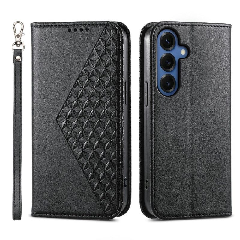 Folio-fodral För Samsung Galaxy S26 Präglad Geometri