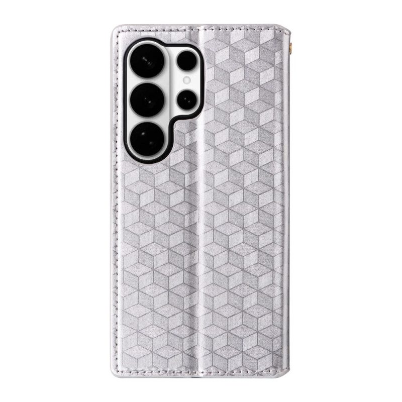 Folio-fodral För Samsung Galaxy S26 Ultra Diamantmönster