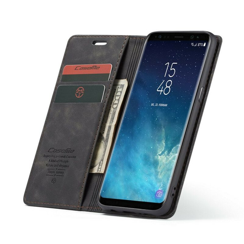 Folio-fodral För Samsung Galaxy S8 Läderfodral Caseme Konstläder