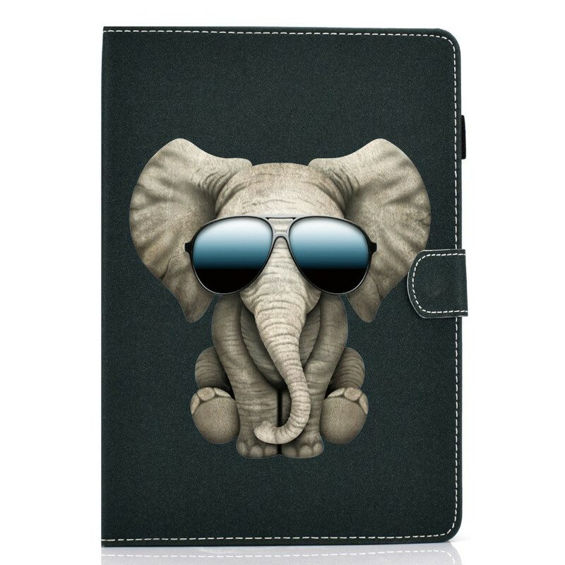 Folio-fodral För Samsung Galaxy Tab A 10.1 (2019) Elefant Inkognito