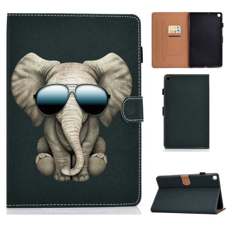 Folio-fodral För Samsung Galaxy Tab A 10.1 (2019) Elefant Inkognito
