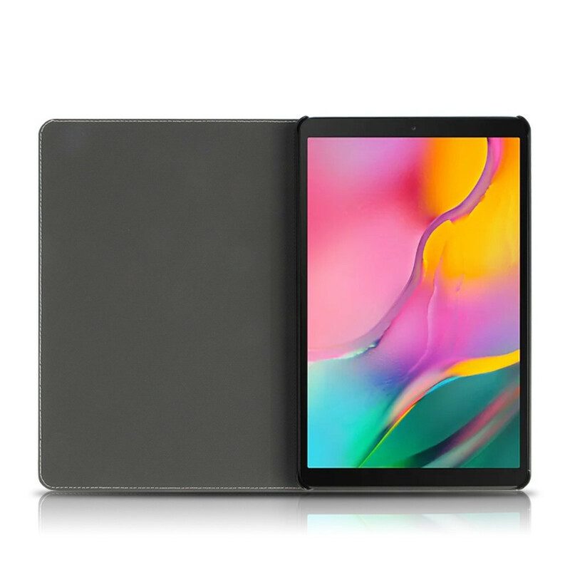 Folio-fodral För Samsung Galaxy Tab A 10.1 (2019) Premium Style I Äkta Läder