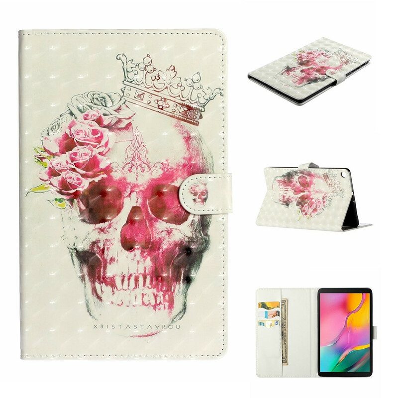 Folio-fodral För Samsung Galaxy Tab A 10.1 (2019) Skull Spot Lights