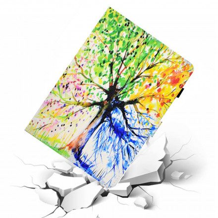 Folio-fodral För Samsung Galaxy Tab A7 Akvarellträd