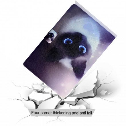 Folio-fodral För Samsung Galaxy Tab A7 Blå Ögon Katt