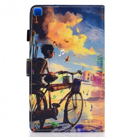 Folio-fodral För Samsung Galaxy Tab A7 Cykel Art