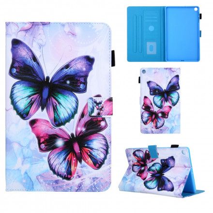 Folio-fodral För Samsung Galaxy Tab A7 Förtrollade Fjärilar