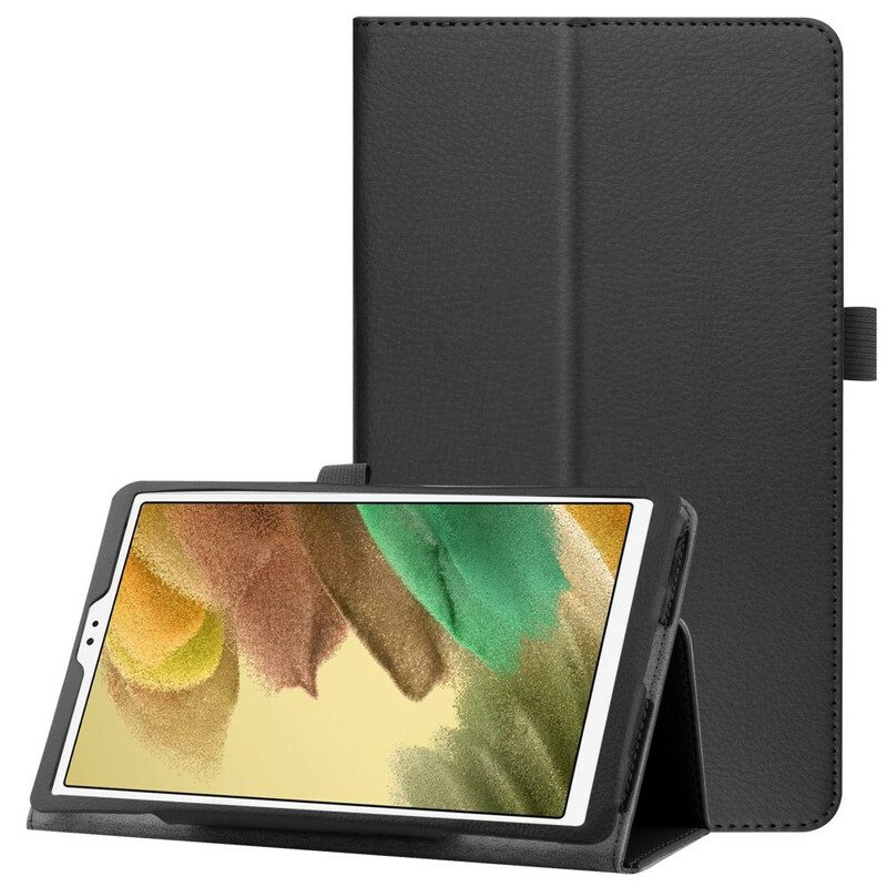 Folio-fodral För Samsung Galaxy Tab A7 Lite 2 Litchi Konstläderluckor
