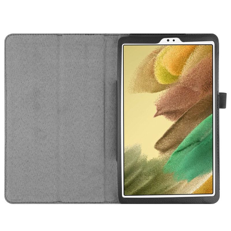 Folio-fodral För Samsung Galaxy Tab A7 Lite 2 Litchi Konstläderluckor