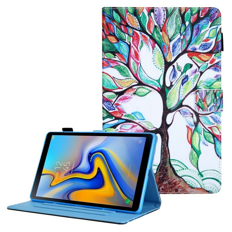 Folio-fodral För Samsung Galaxy Tab A7 Lite Flerfärgat Träd