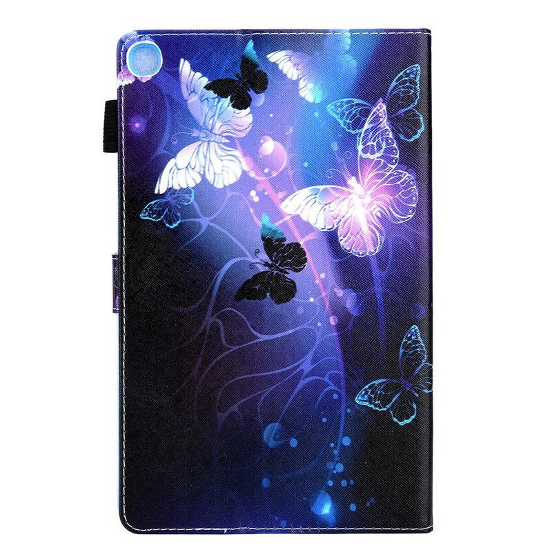 Folio-fodral För Samsung Galaxy Tab A7 Lite Magiska Fjärilar