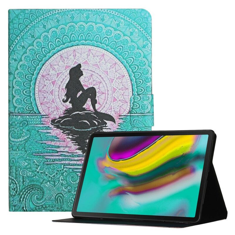 Folio-fodral För Samsung Galaxy Tab A7 Lite Sjöjungfru Mandala