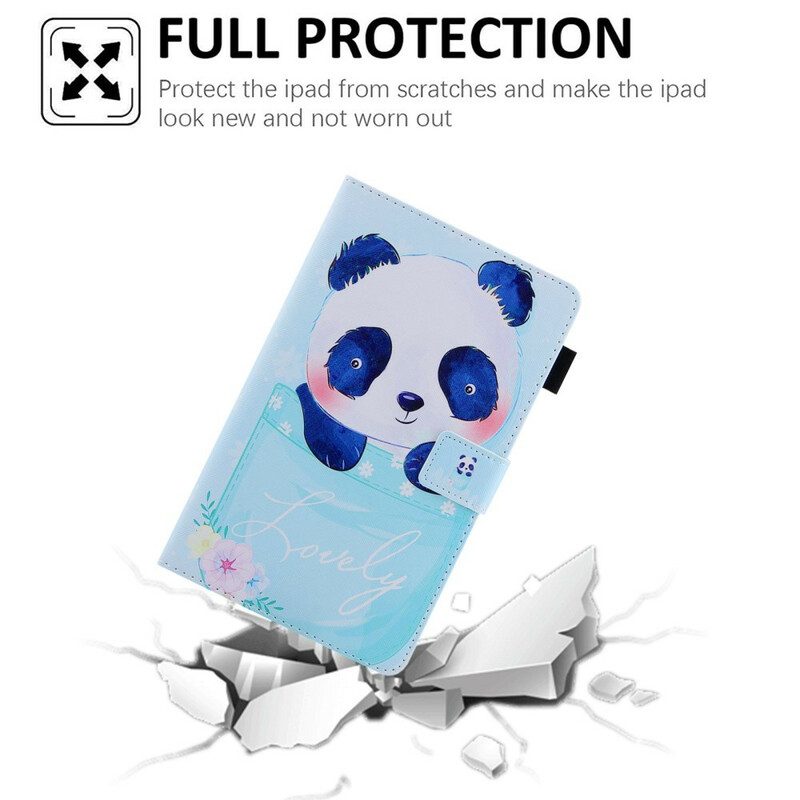 Folio-fodral För Samsung Galaxy Tab A7 Lite Vackra Panda