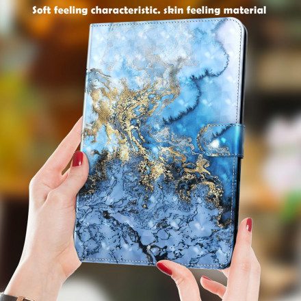 Folio-fodral För Samsung Galaxy Tab A7 Ljusfläcksmarmor