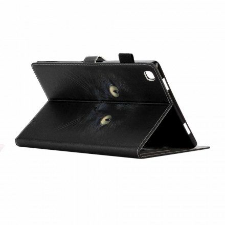 Folio-fodral För Samsung Galaxy Tab A7 Svarta Kattögon