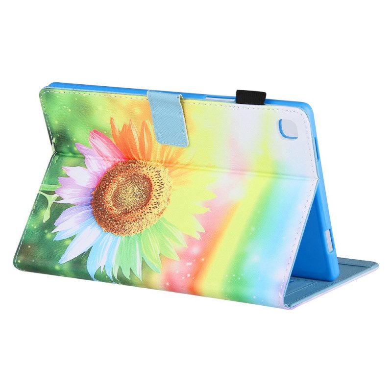 Folio-fodral För Samsung Galaxy Tab A8 Blommor I Solen