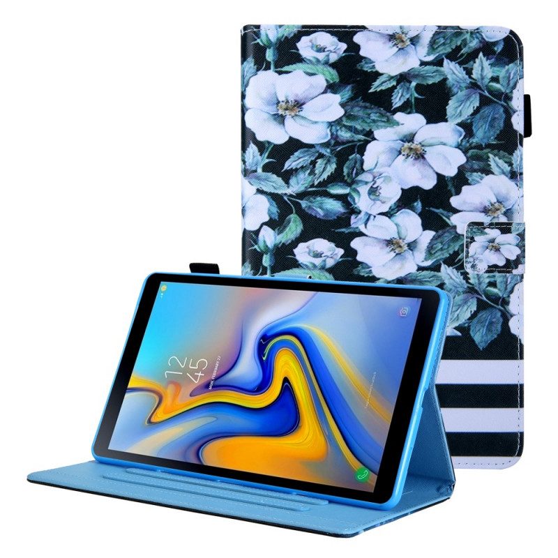 Folio-fodral För Samsung Galaxy Tab A8 Blomsterdesign