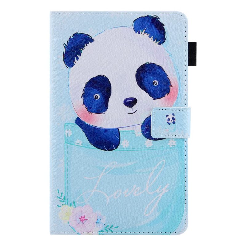 Folio-fodral För Samsung Galaxy Tab A8 Vackra Panda