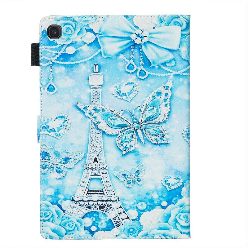 Folio-fodral För Samsung Galaxy Tab S5e Eiffeltornets Diamant